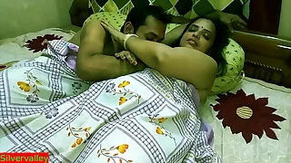 Indian hot xxx Innocent Bhabhi 2nd stage sex with husband friend!! Please don't cum inside!