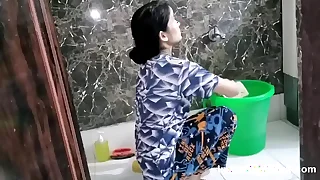 Indian Spliced Round Bathroom Washing And Taking Shower